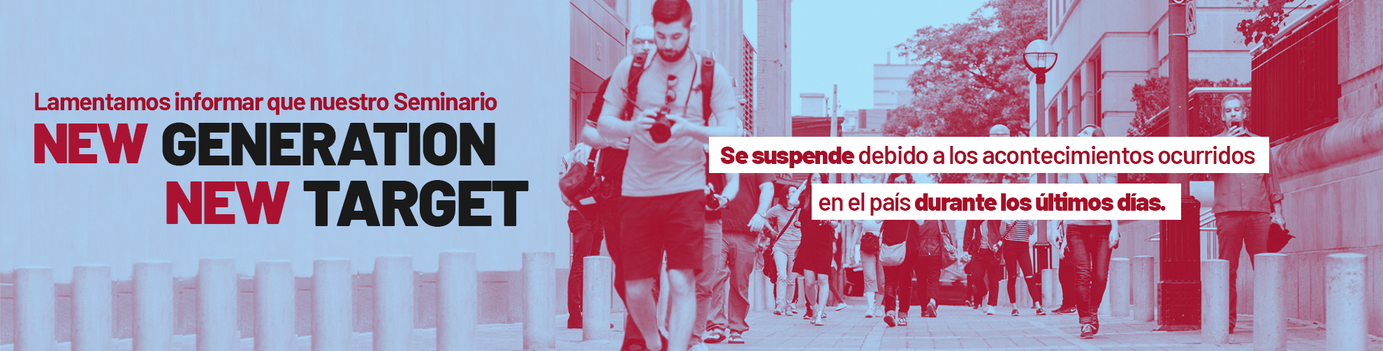 Suspensión del evento